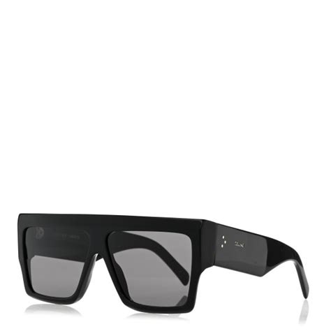 CELINE Rectangular Sunglasses CL400921 Black